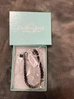 Park Lane Black Square-Link Bracelet